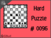 Hard  Chess puzzle # 0096 - Mate in 3 moves
