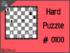 Hard  Chess puzzle # 0100 - Mate in 4 moves