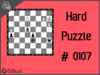 Solve the hard chess puzzle 107. Mate in 3 moves. Train and improve your chess game, strategy and tactics