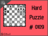 Hard  Chess puzzle # 0109 - Mate in 2 moves