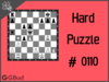 Hard  Chess puzzle # 0110 - Mate in 3 moves
