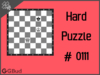 Solve the hard chess puzzle 111. Mate in 3 moves. Train and improve your chess game, strategy and tactics