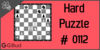 Solve the hard chess puzzle 112. Mate in 3 moves. Train and improve your chess game, strategy and tactics