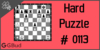 Solve the hard chess puzzle 113. Mate in 3 moves. Train and improve your chess game, strategy and tactics
