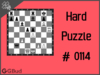 Hard  Chess puzzle # 0114 - Mate in 4 moves