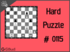 Solve the hard chess puzzle 115. Mate in 3 moves. Train and improve your chess game, strategy and tactics