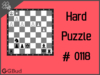 Solve the hard chess puzzle 118. Mate in 3 moves. Train and improve your chess game, strategy and tactics