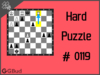 Solve the hard chess puzzle 119. Mate in 3 moves. Train and improve your chess game, strategy and tactics