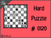 Hard  Chess puzzle # 0120 - Mate in 4 moves