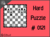 Hard  Chess puzzle # 0121 - Mate in 3 moves