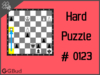 Solve the hard chess puzzle 123. Promote your pawn to a queen in 3 moves. Train and improve your chess game, strategy and tactics