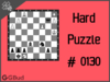 Hard  Chess puzzle # 0130 - Mate in 3 moves
