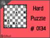 Solve the hard chess puzzle 134. Mate in 3 moves. Train and improve your chess game, strategy and tactics