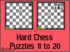 Hard Chess Puzzles 11 to 20