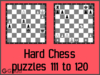 Hard Chess Puzzles 111 to 120
