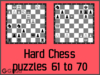 Hard Chess Puzzles 61 to 70