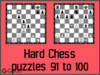 Hard Chess Puzzles 91 to 100