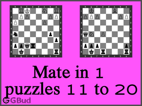 Easy Chess Puzzles 11 to 20