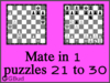 Mate in 1 move puzzles 21 to 30