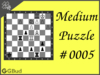 Medium chess puzzle # 0005 - Gain a piece