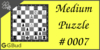 Solve the Medium chess puzzle 7. Capture queen in two moves. Train and improve your chess game, strategy and tactics