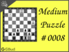 Solve the Medium chess puzzle 8. Avoid losing the queen. Train and improve your chess game, strategy and tactics