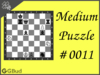 Medium chess puzzle # 0011 - Avoid check mate in one move