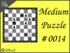Solve the Medium chess puzzle 14. Remove support to queen. Train and improve your chess game, strategy and tactics