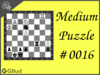 Solve the Medium chess puzzle 16. Checkmate in two moves. Train and improve your chess game, strategy and tactics
