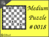 Solve the Medium chess puzzle 18. Mate in 2 moves. Train and improve your chess game, strategy and tactics