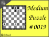 Solve the Medium chess puzzle 19. You lost your rook. What would you do now. Train and improve your chess game, strategy and tactics