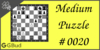 Solve the Medium chess puzzle 20. Mate in 2 moves. Train and improve your chess game, strategy and tactics