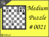 medium  Chess puzzle # 0021 - Mate in 2 moves