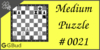 Solve the medium chess puzzle 21. Mate in 2 moves. Train and improve your chess game, strategy and tactics