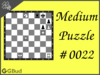 Solve the medium chess puzzle 22. Mate in 2 moves. Train and improve your chess game, strategy and tactics