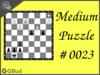 Medium  Chess puzzle # 0023 - Gain rook