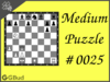 Medium  Chess puzzle # 0025 - Mate in 2 moves