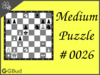 Medium  Chess puzzle # 0026 - Mate in 2 moves