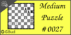 Solve the medium chess puzzle 27. Mate in 2 moves. Train and improve your chess game, strategy and tactics