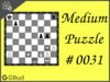 Solve the medium chess puzzle 31. Mate in 2 moves. Train and improve your chess game, strategy and tactics