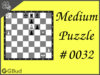 Medium  Chess puzzle # 0032 - Mate in 2 moves