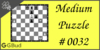 Solve the medium chess puzzle 32. Mate in 2 moves. Train and improve your chess game, strategy and tactics