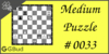 Solve the medium chess puzzle 33. Mate in 2 moves. Train and improve your chess game, strategy and tactics