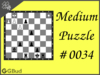 Medium  Chess puzzle # 0034 - Gain rook