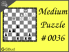 Medium  Chess puzzle # 0036 - Gain a piece