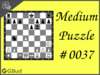 Medium  Chess puzzle # 0037 - Will you capture the hanging bishop?