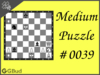 Solve the medium chess puzzle 39. Mate in 2 moves. Train and improve your chess game, strategy and tactics