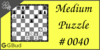 Solve the medium chess puzzle 40. Mate in 2 moves. Train and improve your chess game, strategy and tactics