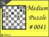 Medium  Chess puzzle # 0041 - Mate in 2 moves