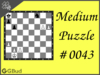 Medium  Chess puzzle # 0043 - Promote your pawn
